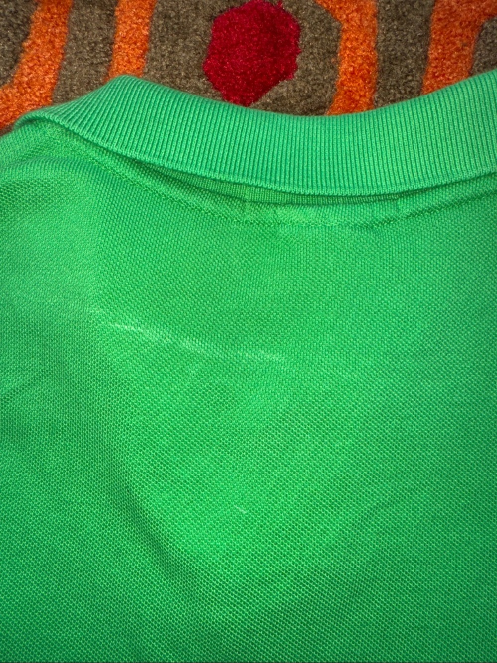 MAKE OFFER! Polo by Ralph Lauren Green to Yellow Ombre Polo Orange Pony MED - Picture 9 of 9